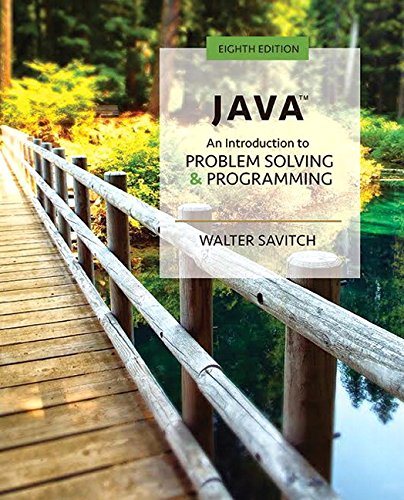 Java: An Introduction to Problem Solving and Programming by Walter J ...